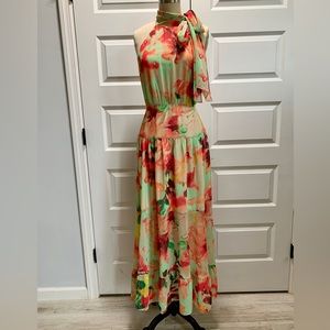 Brand new with tags printed floral chiffon maxi dress Jaclyn Smith